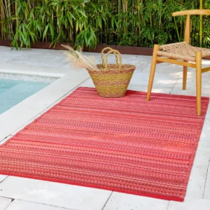 Outdoor Rugs – Sunset Striped Patio Rug
