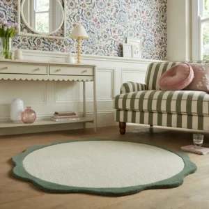 Round Rugs – Bonnie Scallop Wool Rug