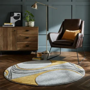 Round Rugs – Mirage Swirl Design Rug